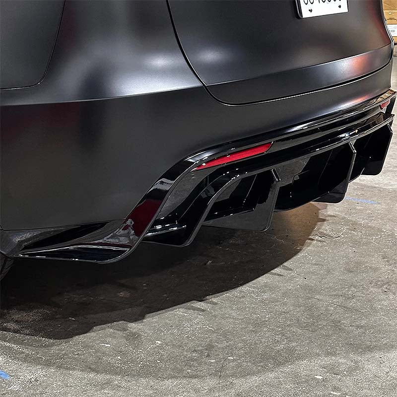 EVF-Style Full Lip Kit for Tesla Model Y Gloss Black - Eevify #colour_gloss black