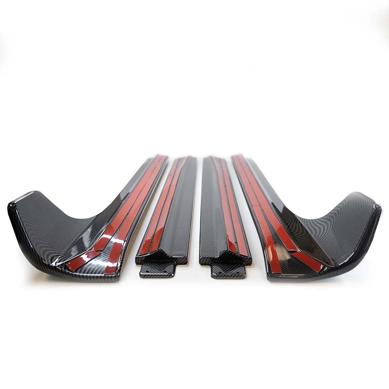 EVF-Style Side Skirts for Tesla Model Y - Eevify #colour_gloss carbon fibre-style