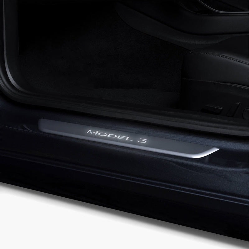 LED Illuminated Door Sills for Tesla Model 3 and Y - Eevify #car model_2017 - 2023 model 3