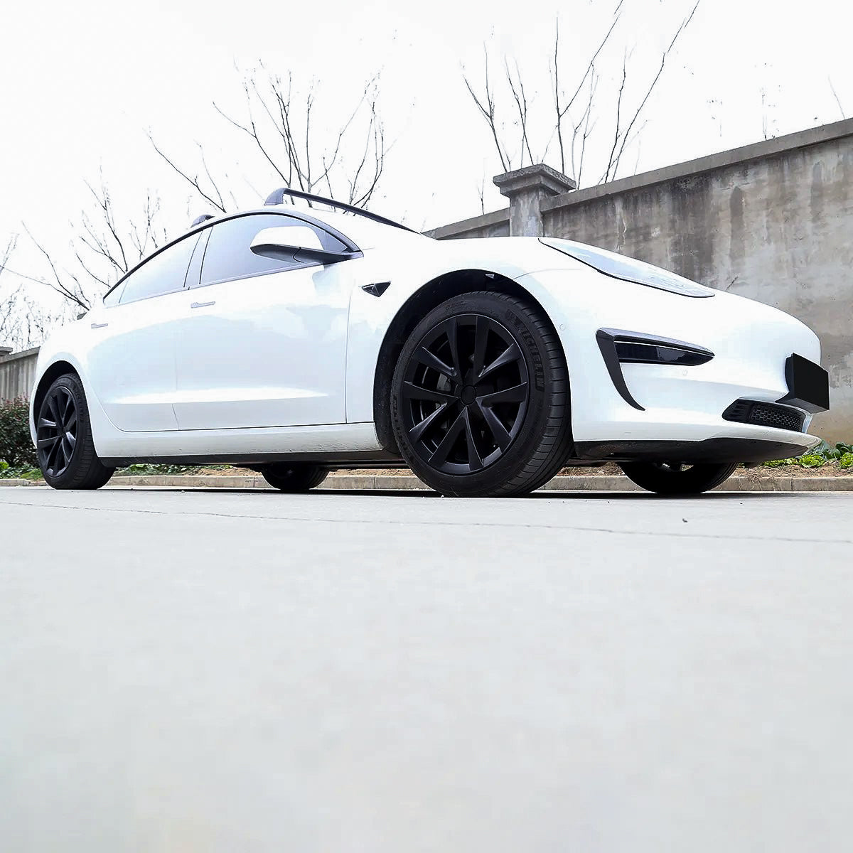18" Plaid-Style Wheel Covers for Tesla Model 3 - Eevify