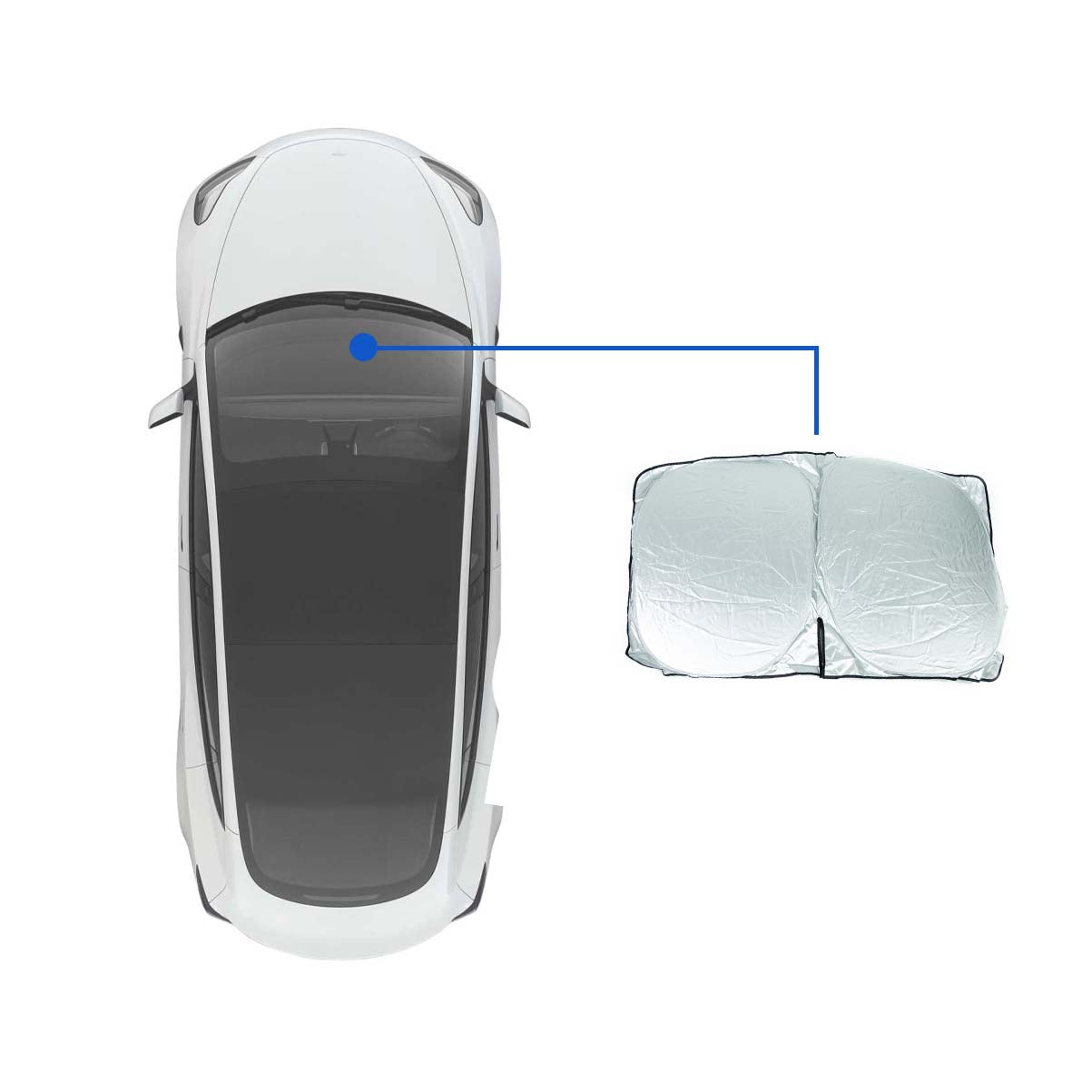 Windscreen Sunshade for Tesla Model 3 and Y - Eevify