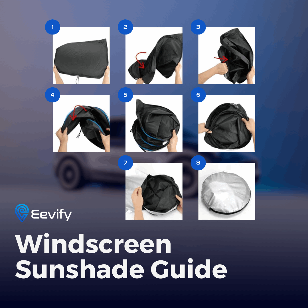 Front Windscreen Sunshade for Tesla Model 3 and Y - Eevify