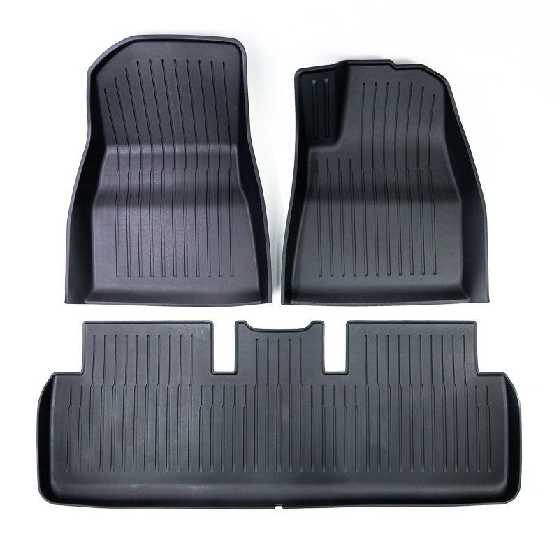 All-Weather Floor Mats for Tesla Model 3 2021 - 2023 Model 3 - Eevify #car model_2024 model 3 highland