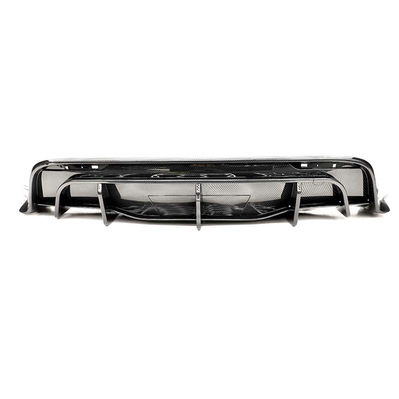 EVF-Style Rear Diffuser Bumper for Tesla Model Y  - Eevify #colour_gloss carbon fibre-style