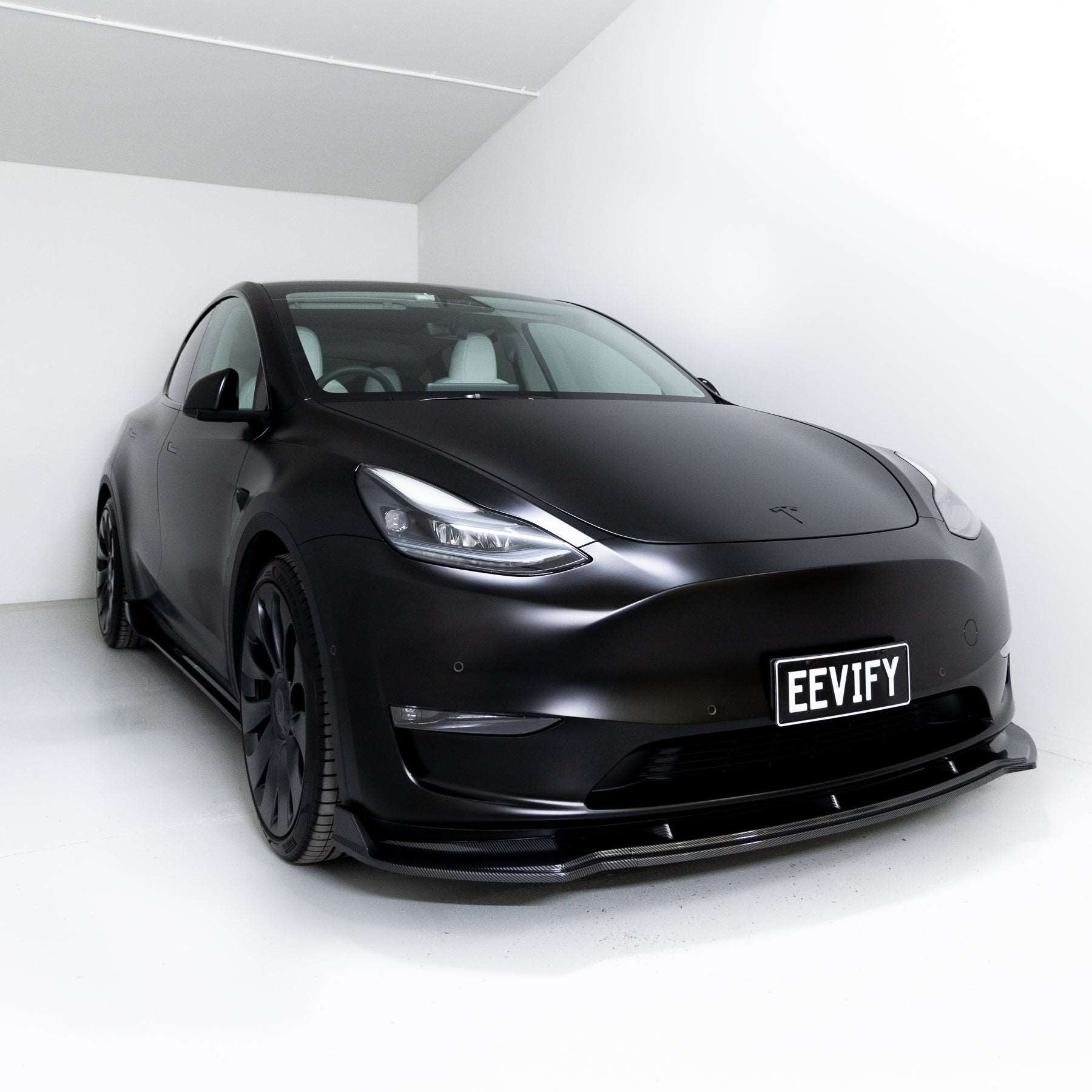 EVF-Style Full Lip Kit for Tesla Model Y  - Eevify #colour_gloss carbon fibre-style