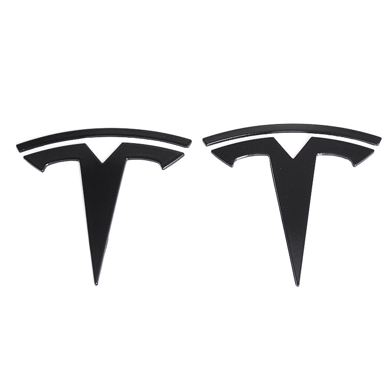 Tesla 'T' Badges for Tesla Model 3 Gloss Black - Eevify