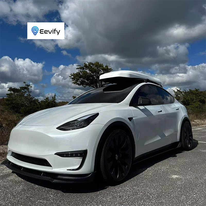 EVF-Style Front Lip for Tesla Model Y Gloss Black - Eevify